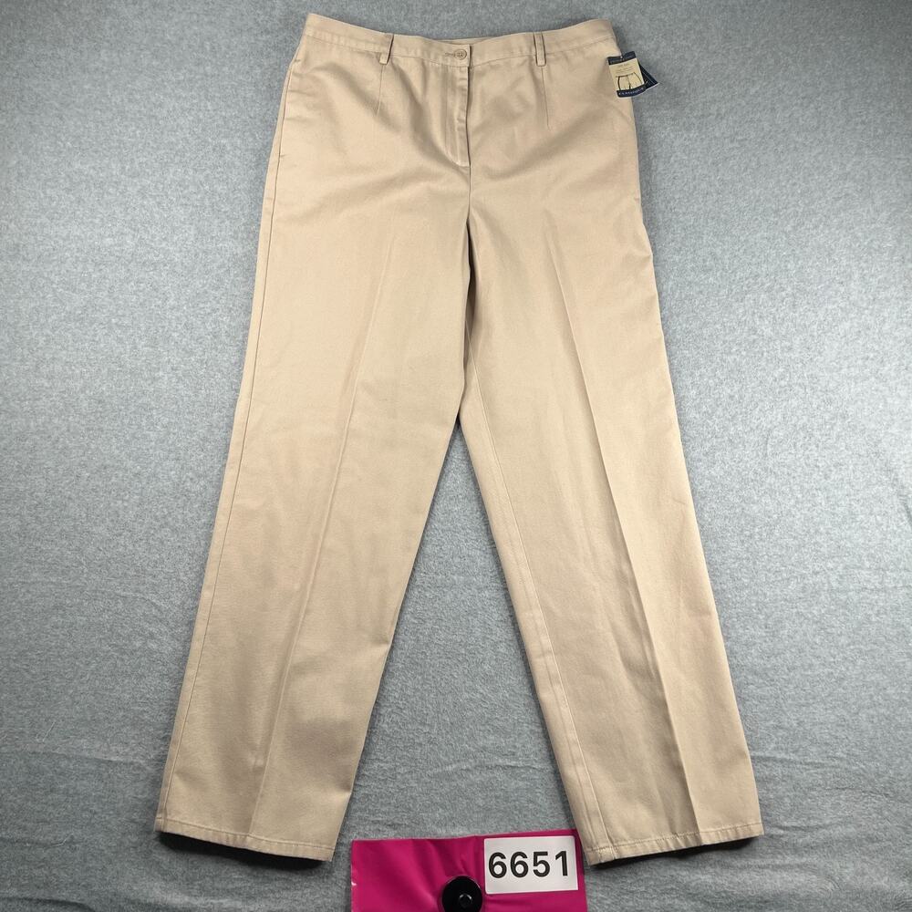 Pendleton Classic Chino Pants Womens Size 14 Beige New NWT
